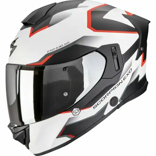 Preț mic Casca integrala SCORPION EXO-530 AIR CLIP M Alb/Negru/Rosu