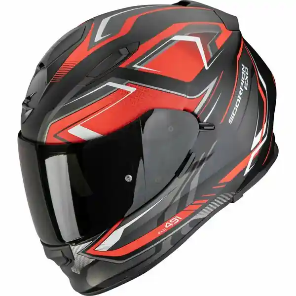 Preț redus Casca integrala SCORPION EXO-491 ZUMO XL Negru mat/Rosu