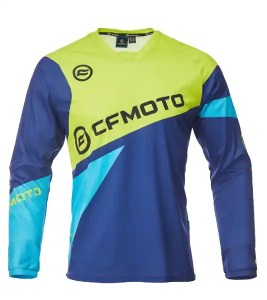 Livrare expres TRICOU MOTO CFMOTO MX / ENDURO RIDING JERSEY – ALBASTRU / GALBEN