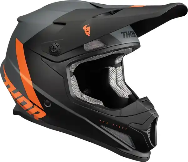 Preț mic Casca Thor Sector Chev Gray/Orange S
