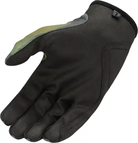 Promoție Manusi Textil/Piele Icon Hooligan™ Black/Green M