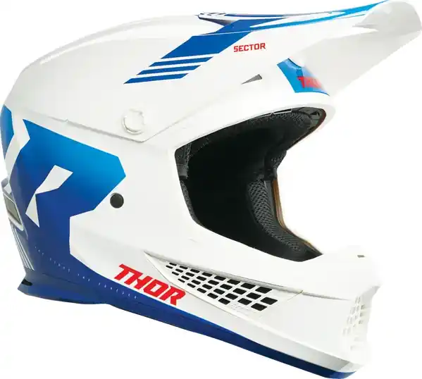 Doar azi Casca Thor Sector 2 Carve Blue/White XL