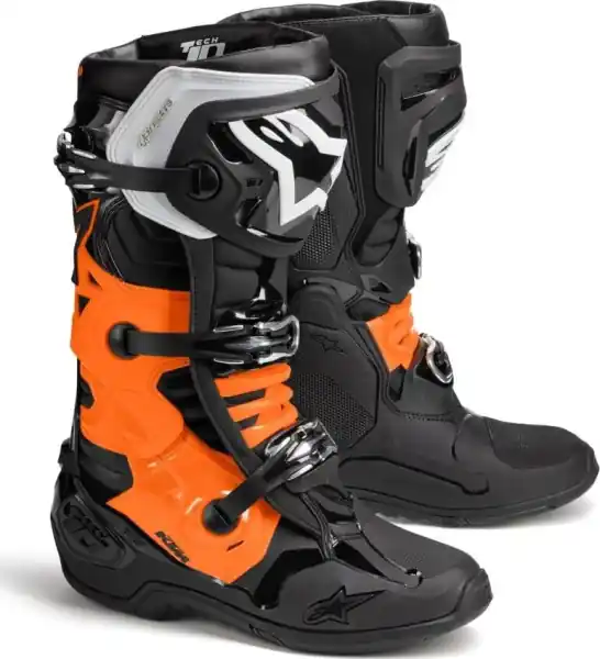 Cizme KTM TECH 10 Black/Orange 47 Promoție