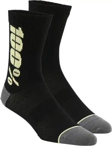 Sosete 100% lână merino Rythym, negru/galben, mărime S/M Super ofertă