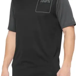 Tricou MTB 100% Ridecamp Black/Charcoal L Nu rata