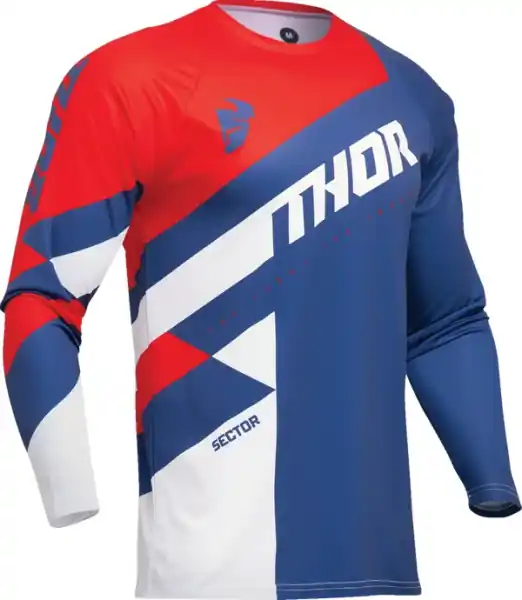 Cumpărături sigure Tricou Thor Sector Checker Blue/Red S
