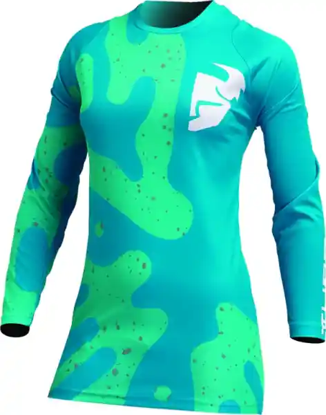 Tricou Dama Thor Sector Disguise Aqua/Teal M Mai ieftin