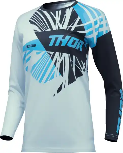 Tricou Dama Thor Sector Split Black/Blue S Lichidare de stoc