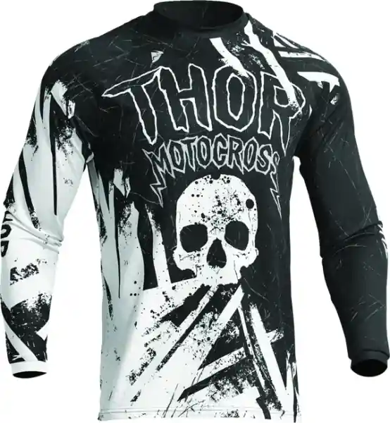 Premium Tricou Copii Thor Sector Gnar Black/White XL