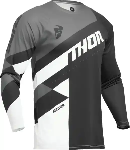 Tricou Copii Thor Sector Checker Black/Gray XL Popular