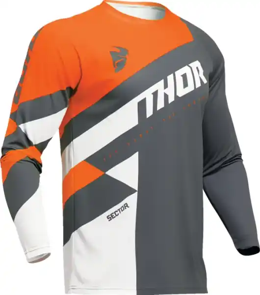 Tricou Copii Thor Sector Checker Gray/Orange XS Comandă acum