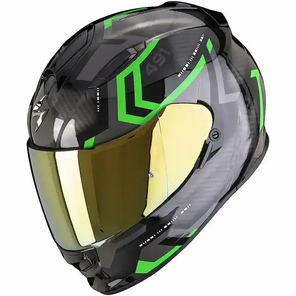 Casca integrala SCORPION EXO-491 SPIN Negru/Verde XL Noutate