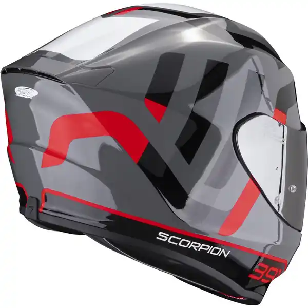 Casca integrala SCORPION EXO-391 AROK Negru/Gri/Rosu S Discount