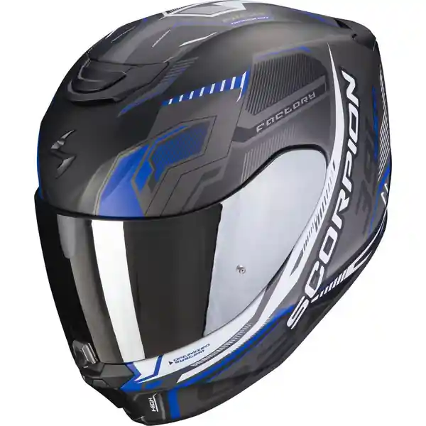 Casca integrala SCORPION EXO-391 HAUT Negru mat/Albastru XL Ofertă de sezon