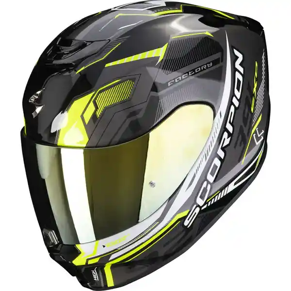 Casca integrala SCORPION EXO-391 HAUT Negru/Galben fluo XL Disponibil imediat