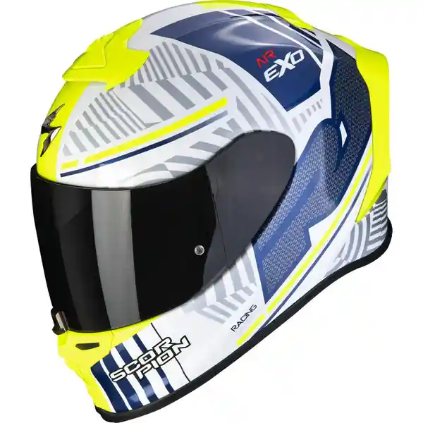 Ultima șansă Casca integrala SCORPION EXO-R1 EVO AIR VICTORY Alb / Albastru S