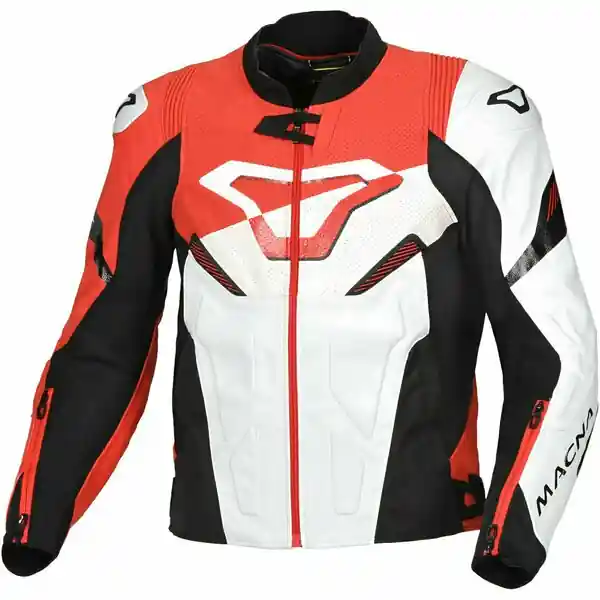 Geaca de piele sport/touring MACNA POINTER Maro / Negru 56 Vezi acum
