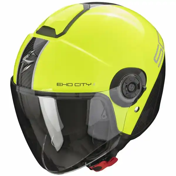 Casca open face/jet SCORPION EXO CITY II CARBO Maro mat/negru S Nu rata