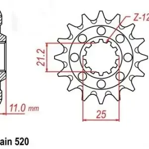 Pinion fata Enduro Expert Husqvarna CR/WR/TC/TE 250/300/310/410/510/610 (13 dinti) Cumpără acum