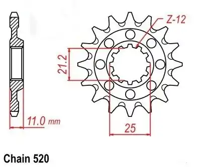 Pinion fata Enduro Expert Husqvarna CR/WR/TC/TE 250/300/310/410/510/610 (13 dinti) Cumpără acum