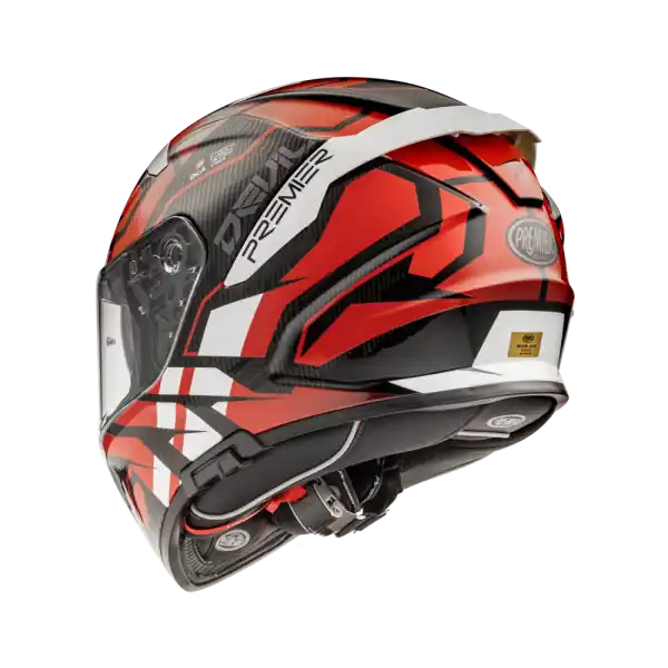 Discount Casca Premier Devil JC 92 Alb/Rosu/Negru M