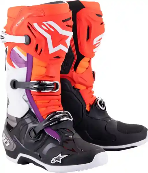 Preț mic Cizme Alpinestars Tech 10 White/Black/Orange 40,5