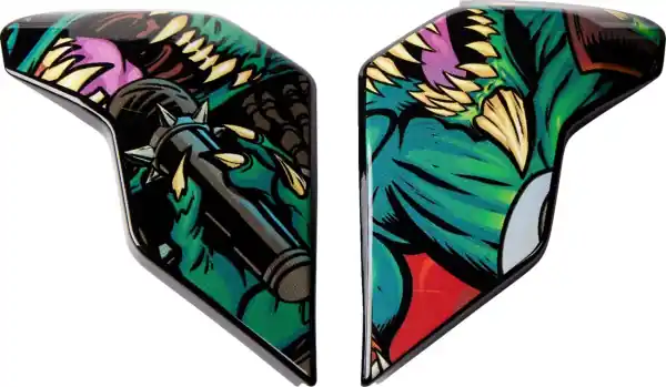 Ofertă specială Placi laterale casca Icon Airflite Black/Green/Red ONE SIZE