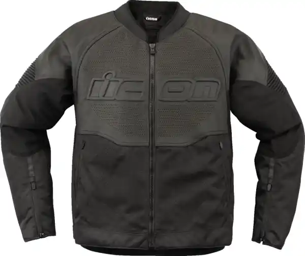 Geaca Piele Icon Overlord3 CE Black L Ieftin