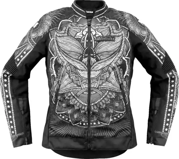 Reducere extra Geaca textila Dama Icon Overlord3 Noble Ce Gray/Black L