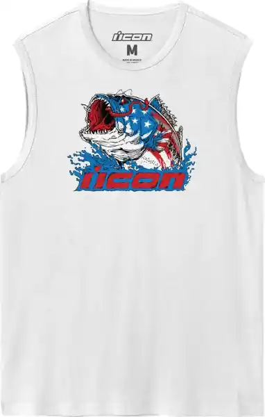 Calitate înaltă Tricou Icon American Basstard White XL
