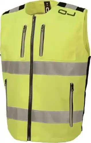 Vestă de înaltă vizibilitate Flash 2, galben fluorescent, mărime 3XL/4XL Livrare expres