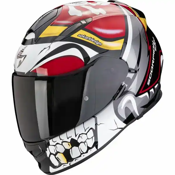 Casca integrala SCORPION EXO-491 PIRATE Rosu XXL Chilipir