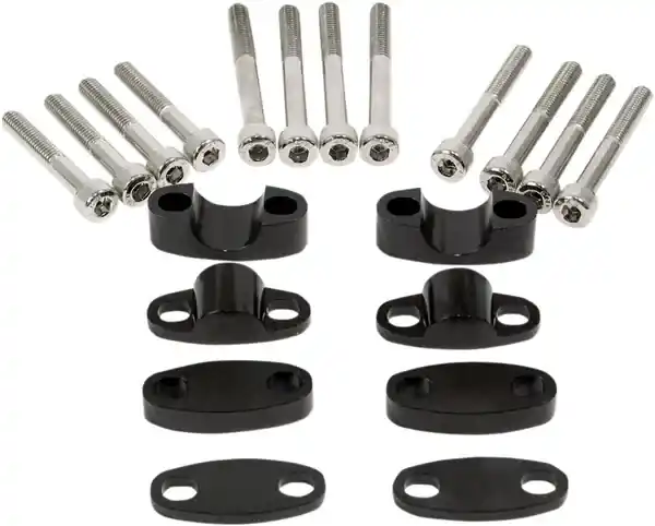 Set de ridicare a ghidonului din aluminiu (negru) Reducere specială