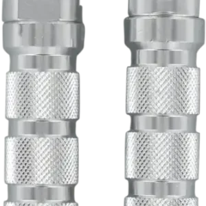 Suporturi pentru picioare din aluminiu anodizat pentru motociclete sport, argintii Chilipir