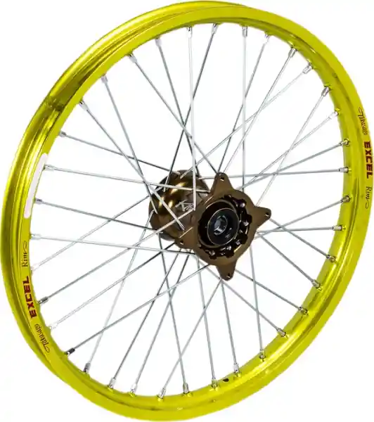 Ofertă limitată Elite Mx-en Wheel, Silver Spokes Gold