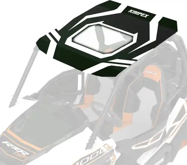 Utv Sport Roof Black, White Bestseller