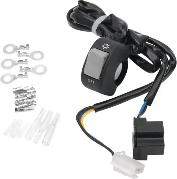 Universal Headlight Switch Black, Gray Ofertă limitată