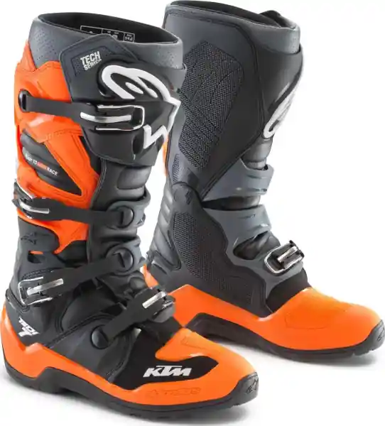 Cizme KTM Tech 7 EXC Portocaliu/Negru 13/48 Ieftin