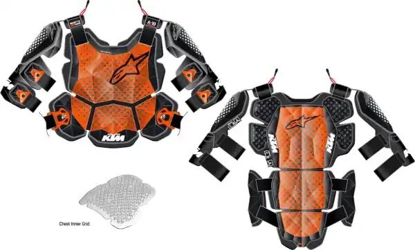 Retur ușor Armura KTM A-10 V2 Full Chest Protector XS/S