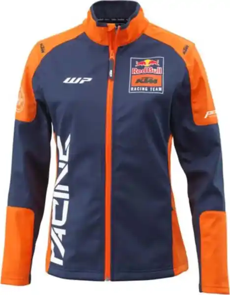 Geaca Dama KTM Replica Team Softshell Orange Navy S Ofertă specială