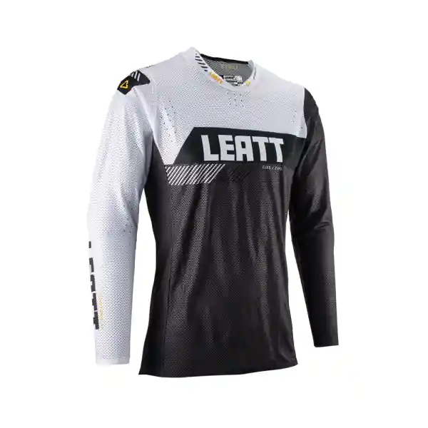 Tricou Leatt 5.5 Ultraweld Graphite White/Black M Plată sigură
