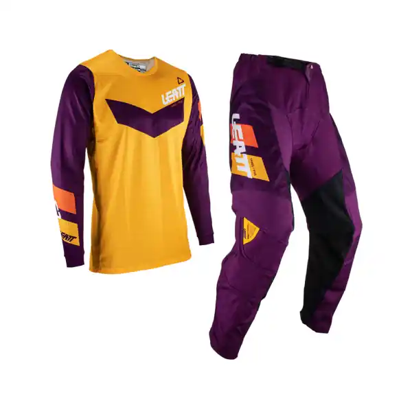 Livrare rapidă Combo Echipament Leatt 3.5 Indigo Purple/Orange XS