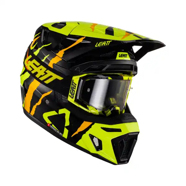 Casca Leatt 8.5 V23 Citrus Tiger Black/Fluo Yellow/Orange (Ochelari Velocity 5.5 Cadou) XS Lichidare de stoc