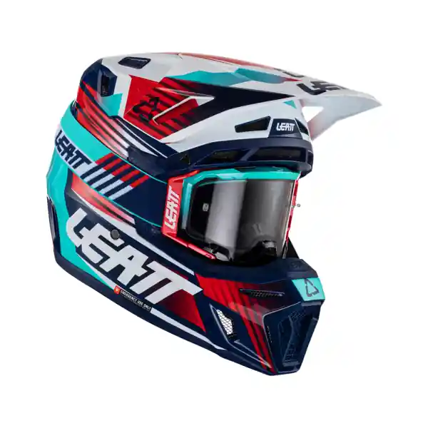 Vezi acum Casca Leatt 8.5 V23 Royal Navy/Red/Blue (Ochelari Velocity 5.5 Cadou) XS