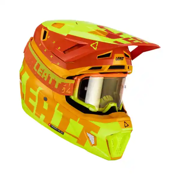 Casca Leatt 7.5 V23 Citrus Fluo Yellow/Orange (Ochelari Velocity 4.5 Iriz Cadou) XS Ofertă de sezon