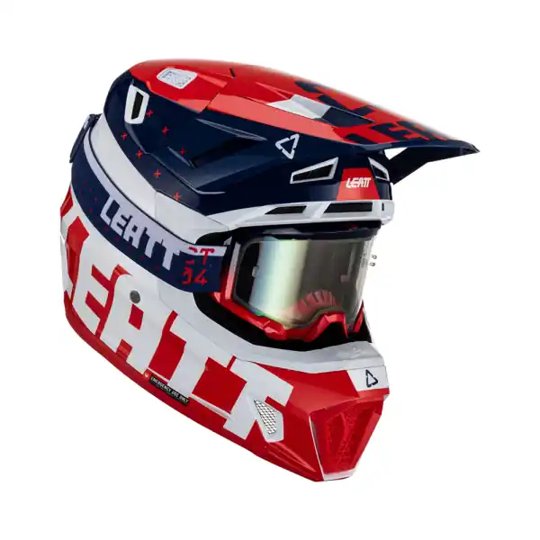 Casca Leatt 7.5 V23 Royal Navy/Red/White (Ochelari Velocity 4.5 Iriz Cadou) XL Livrare rapidă