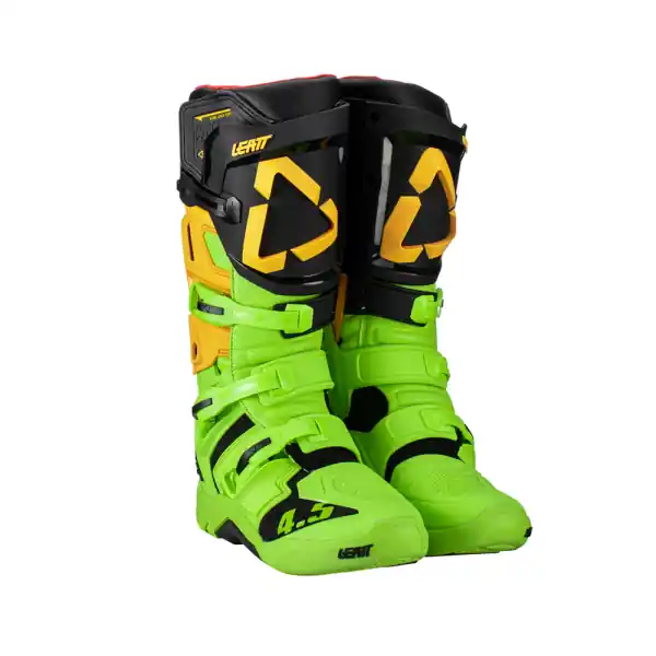 Cizme Leatt 4.5 Citrus Black/Fluo Green 40,5 Premium