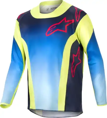 Cel mai bun preț Tricou Copii Alpinestars Racer Hoen Blue XL