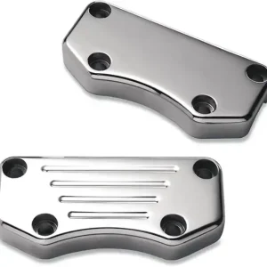 Billet Aluminum Top Handlebar Clamp Silver Ofertă exclusivă