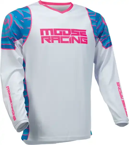 Discount Tricou Moose Racing Qualifier Black/Pink M